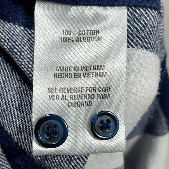 Woolrich Shirt Womens Size XXL Blue Plaid Plus Flannel Button Up Long Sleeve - Picture 7 of 10